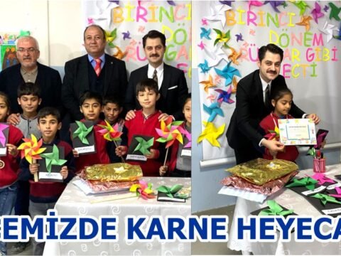 İLÇEMİZDE KARNE HEYECANI