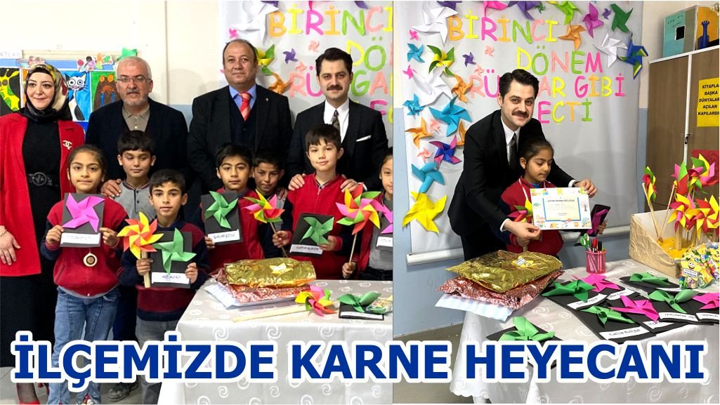 İLÇEMİZDE KARNE HEYECANI