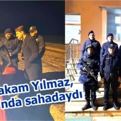 Kaymakam Yılmaz, Yılbaşı’nda sahadaydı