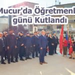 Mucur’da Öğretmenler günü Kutlandı