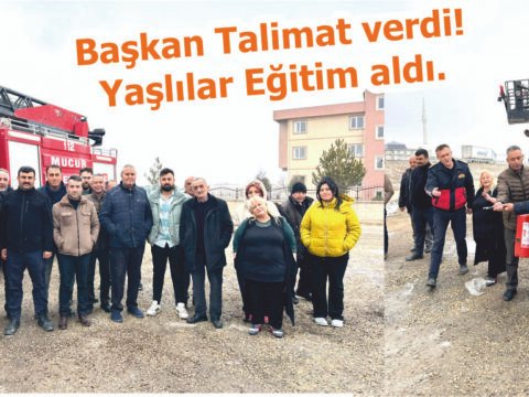 Başkan Talimat verdi Yaşlılar Eğitim aldı